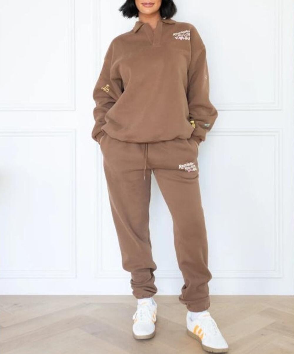 Mayfair x Avery Woods Sweatsuits Women 2XL Brown Reminder You Are Loved